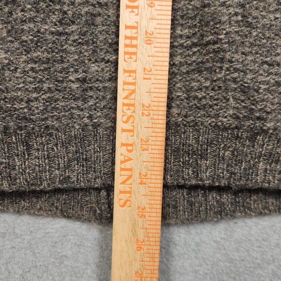 Vintage Woolrich Cardigan Mens Medium Gray Pockets Hand Framed Wool Pockets - Picture 10 of 12